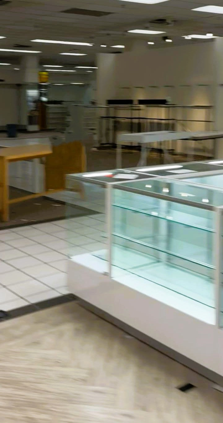 White Display Cases Each