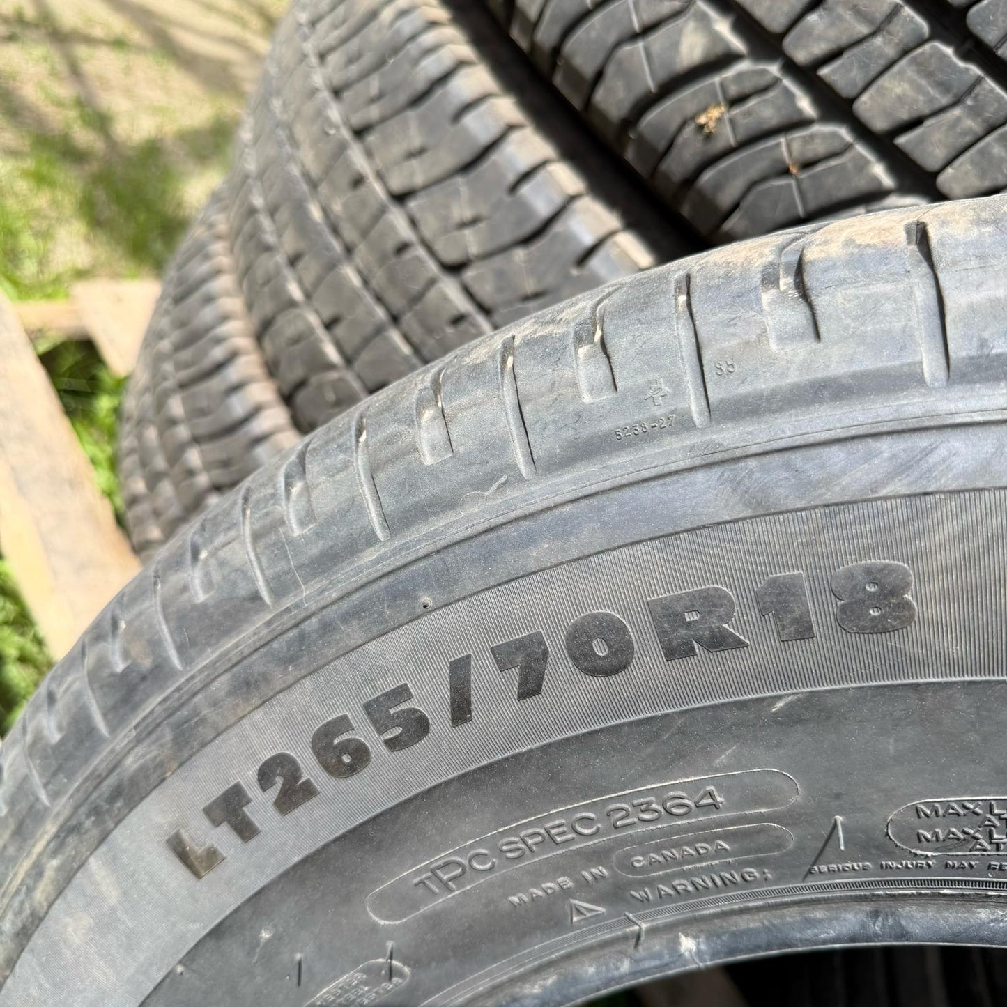 Michelin 265 70R/18, each
