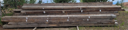 Air Cured Pine Rough Cut Lumber, per foot