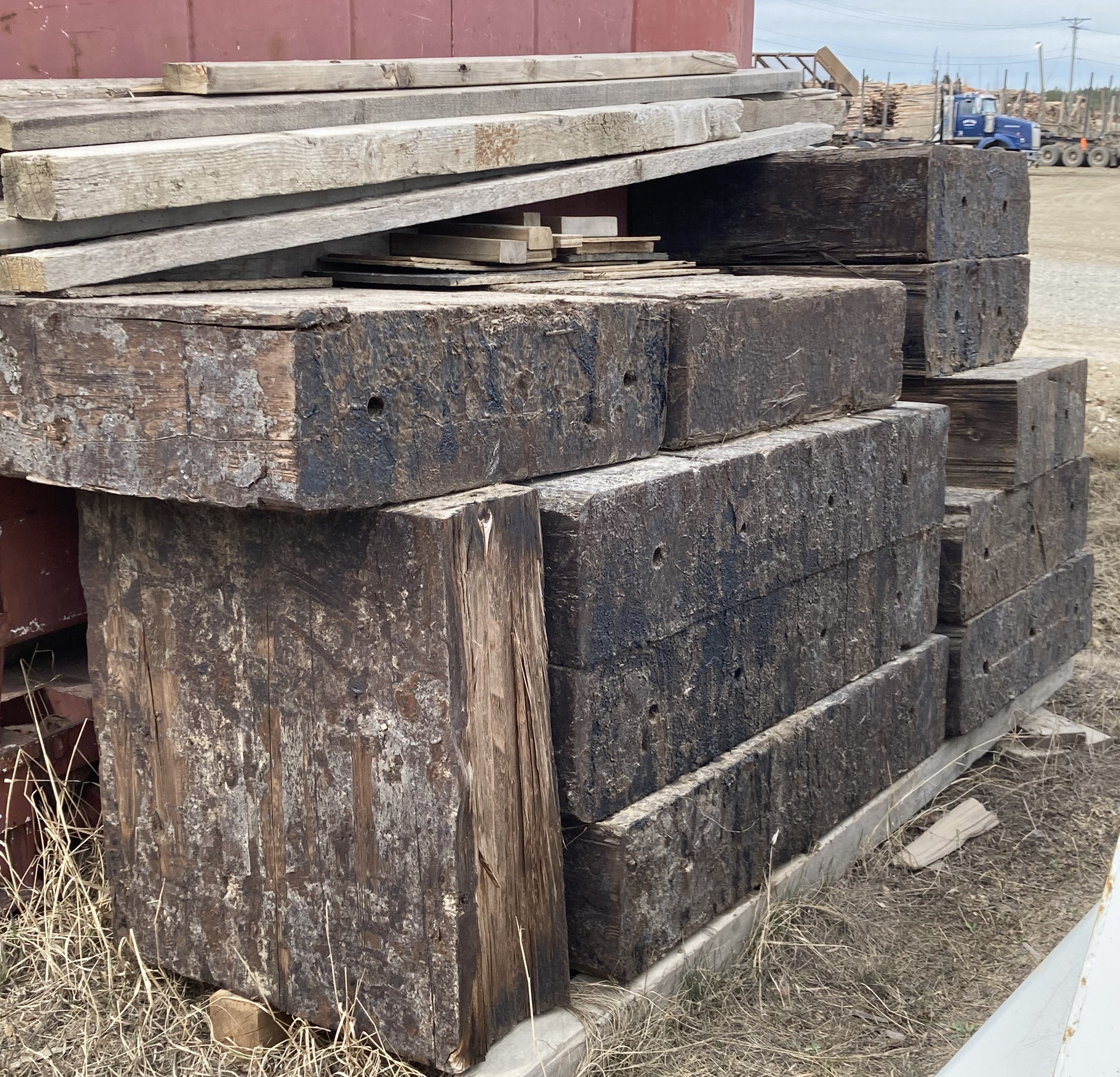 Treated Wood Blocks, $25-$100 Each – BC Cranes