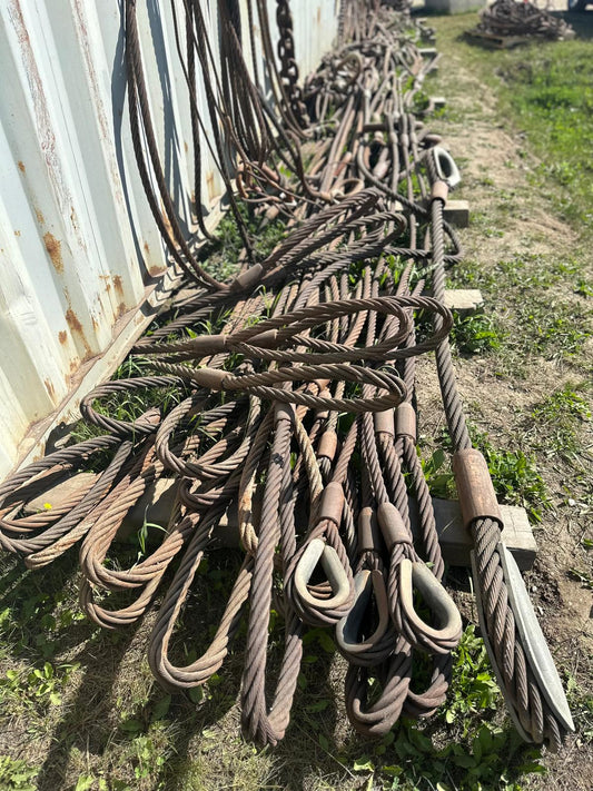 Heavy Steel Cable Slings, each