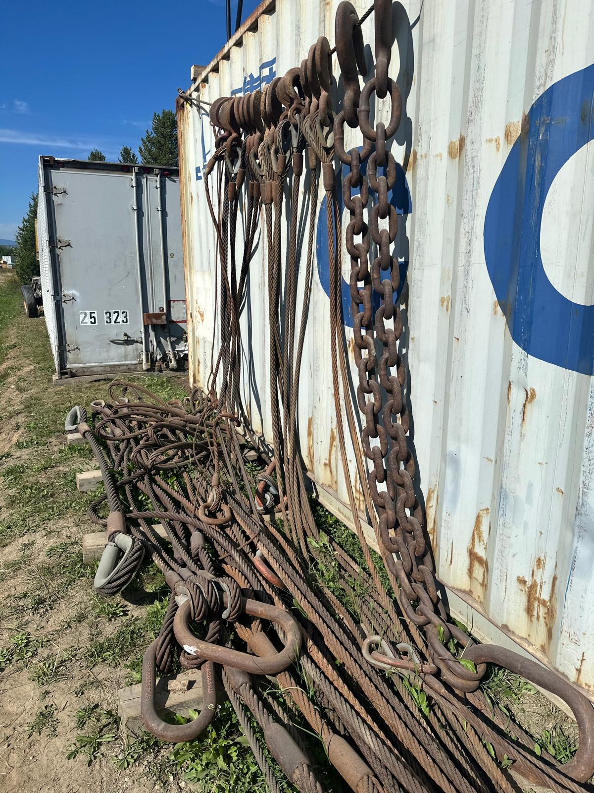 Heavy Steel Cable Slings, each