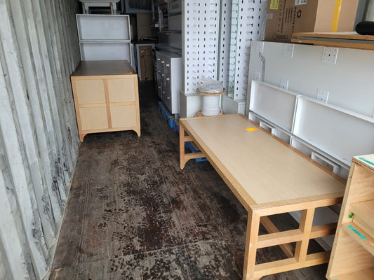 Beige Nesting Table Set