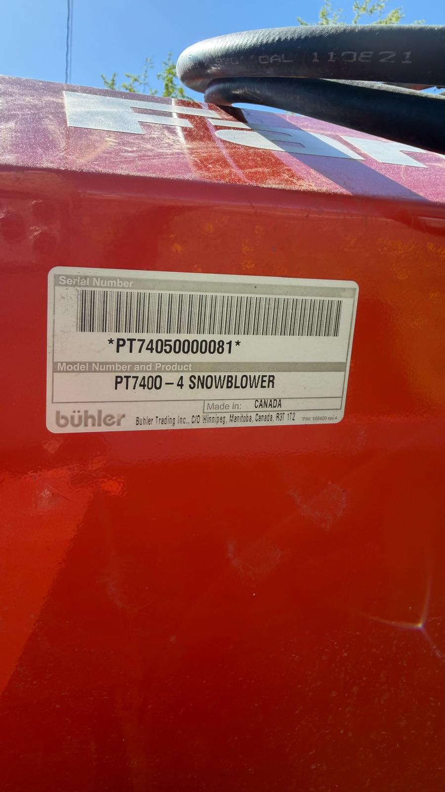 Farm King 740 Snowblower