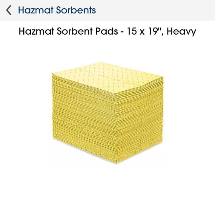 Hazmat Absorbent Pads & Socks