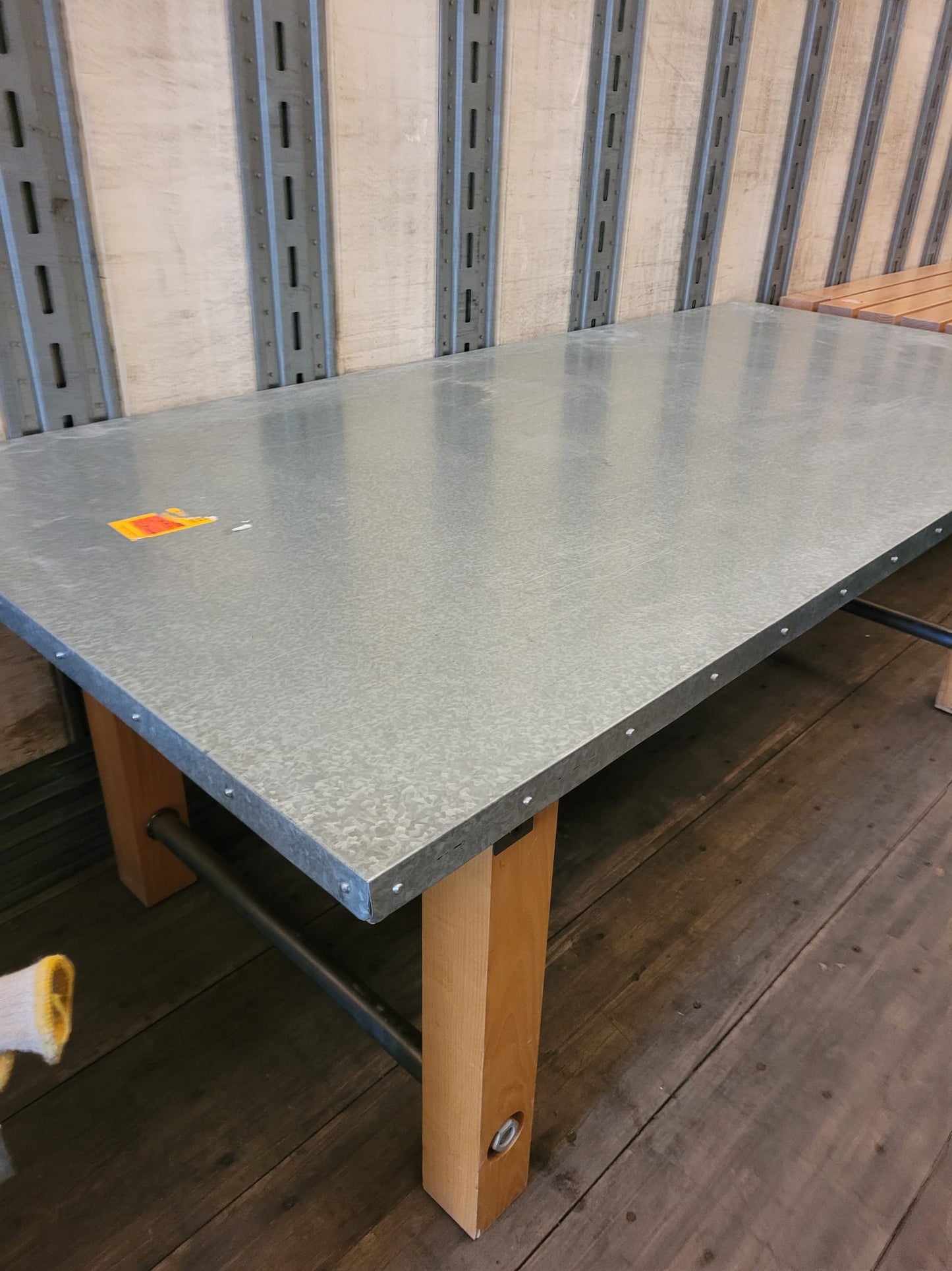 Galvanized Metal Top Table