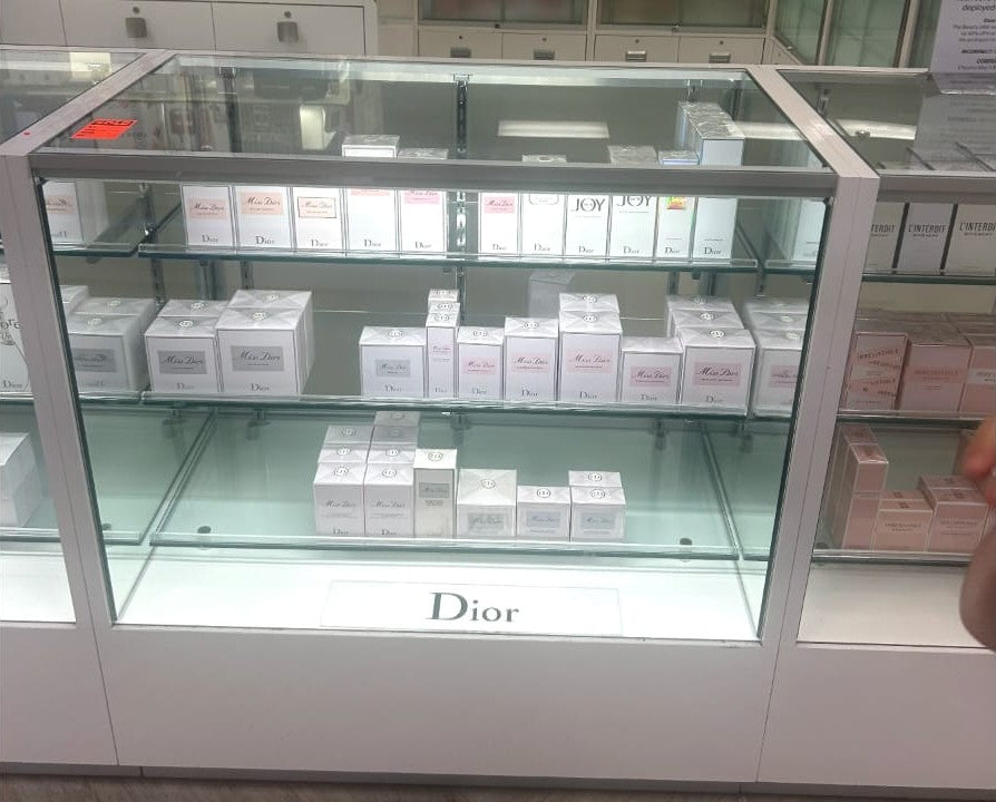 White Display Cases Each