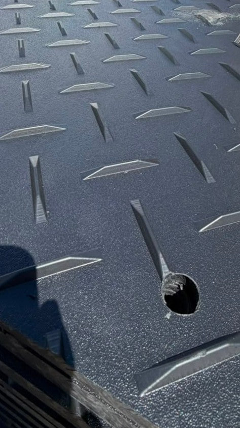 BLACK PLASTIC WORK MATS