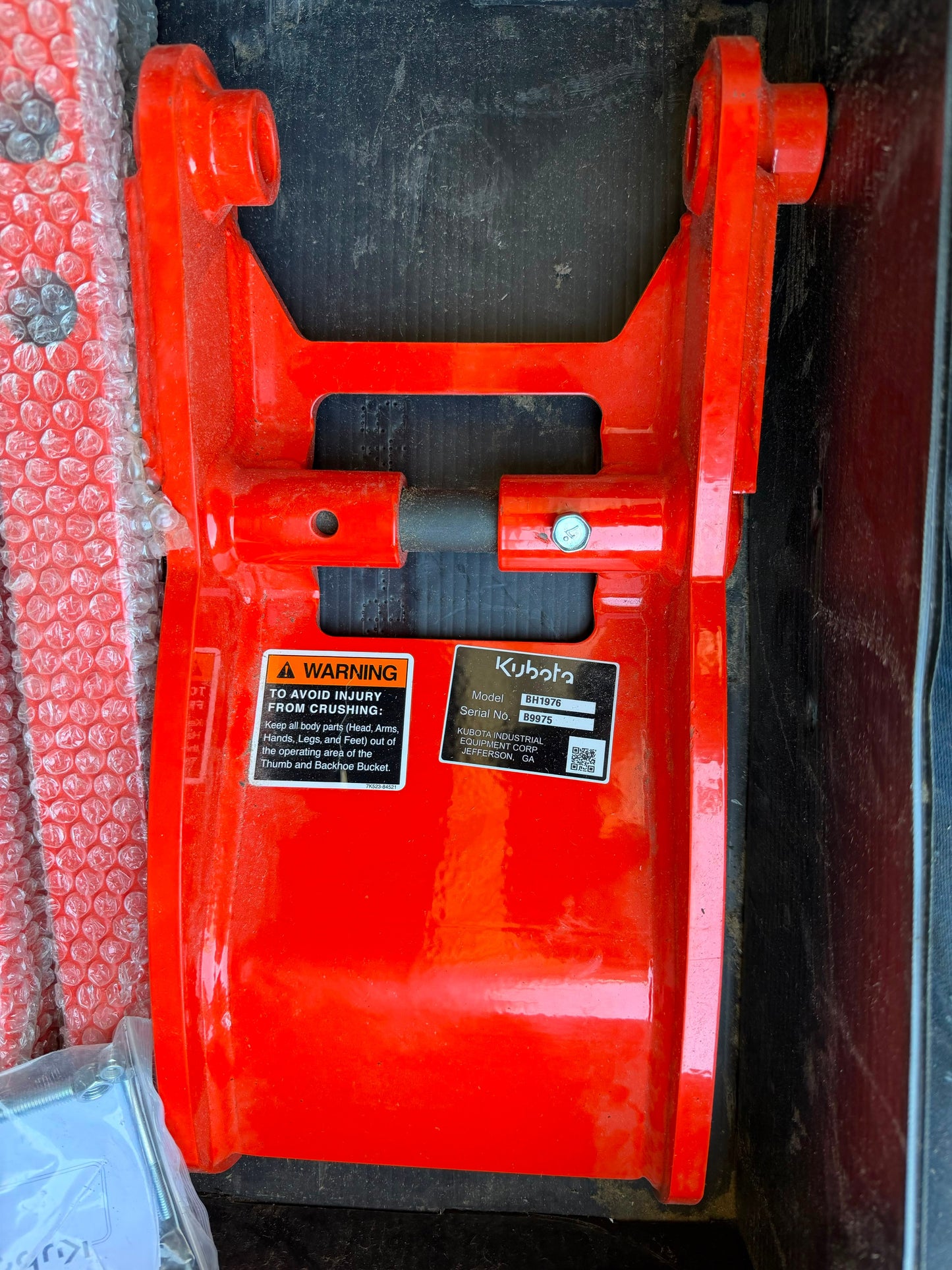 New Kubota mechanical thumb [BH1976]