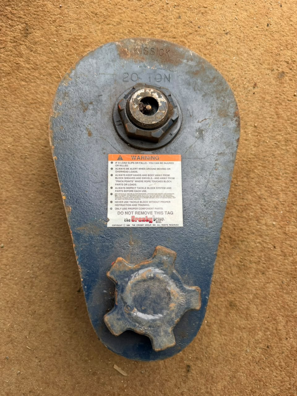 Mckissick snatch block 20 TON