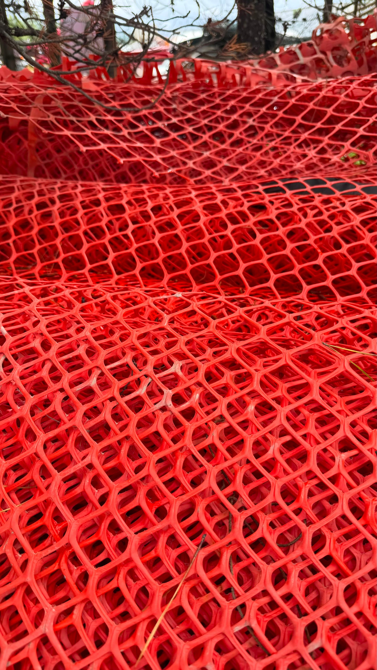 WARNING BARRIER FENCE