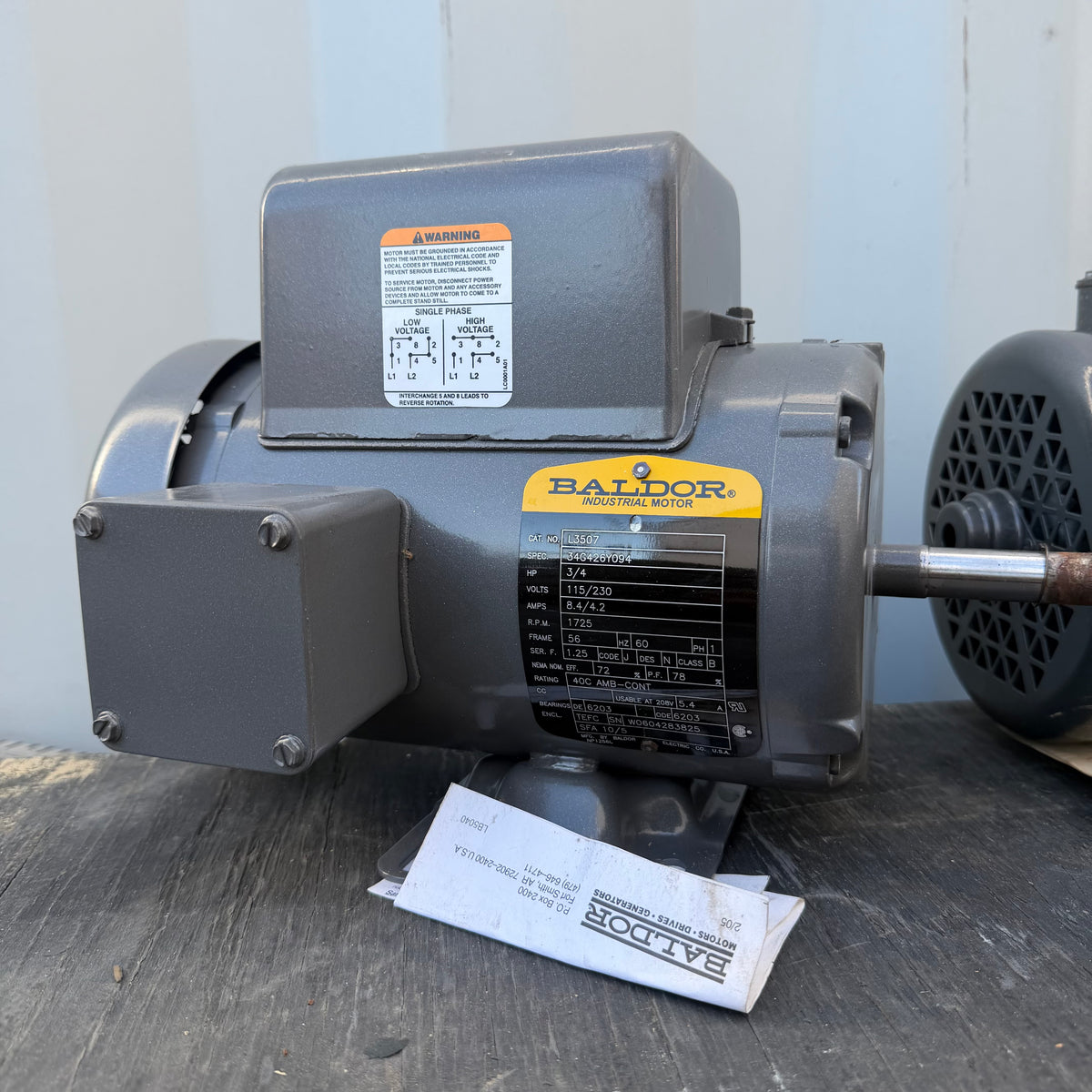 BALDOR DC MOTORS
