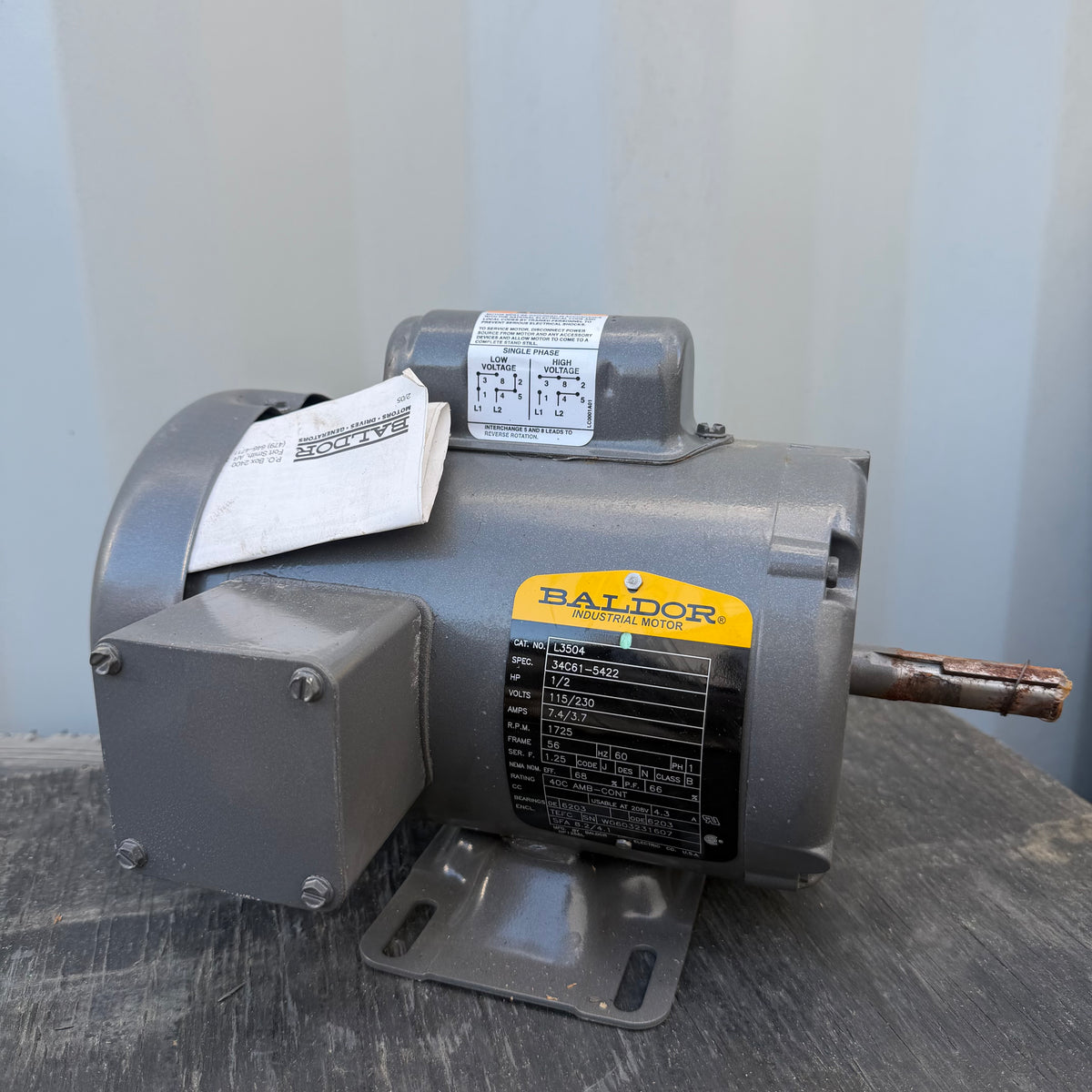BALDOR DC MOTORS